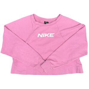 Women's NIKE‎ Dri-Fit Pink Cropped Crewneck Sweatshirt- Size 1X